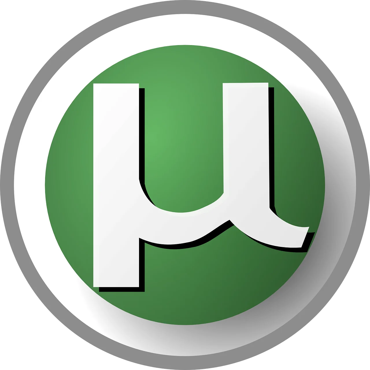 torrent, logo, utorrent